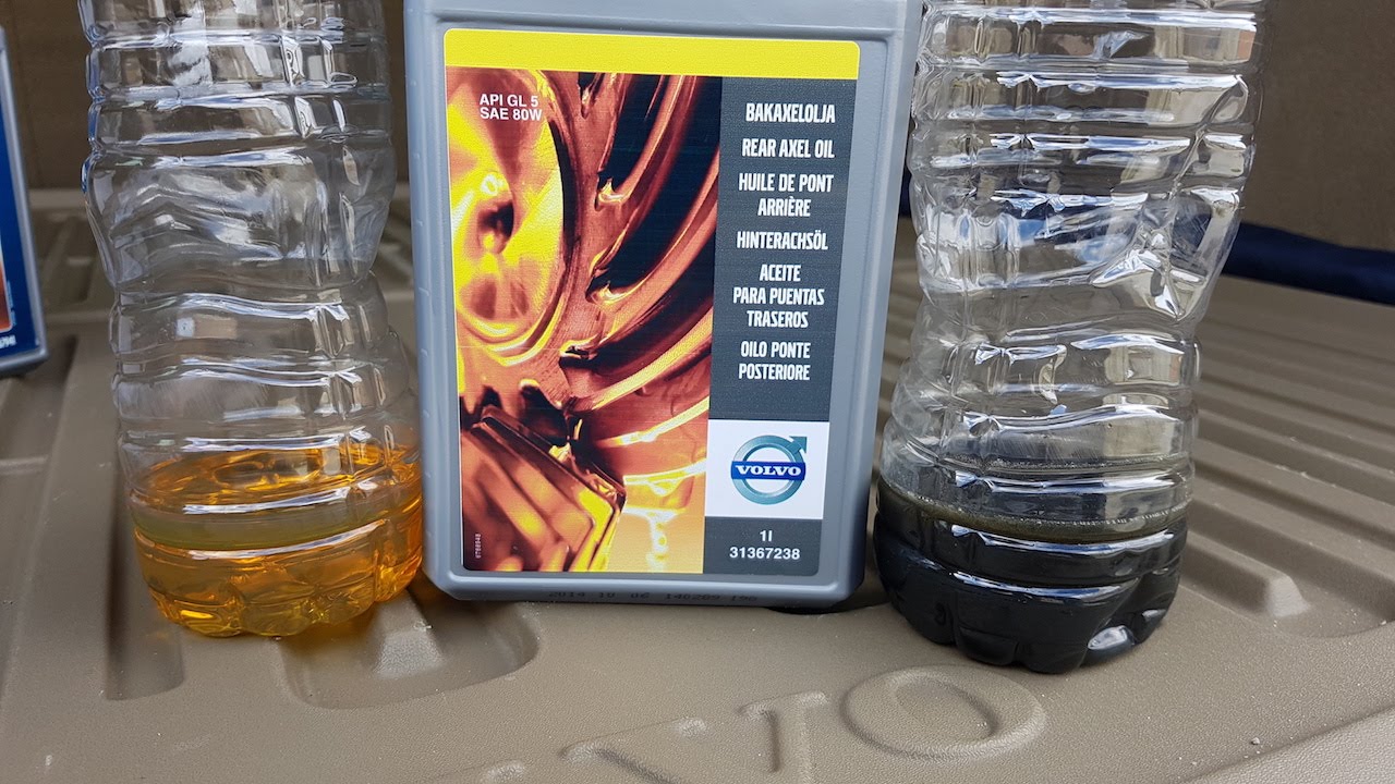 Volvo rear axle/diff oil change.