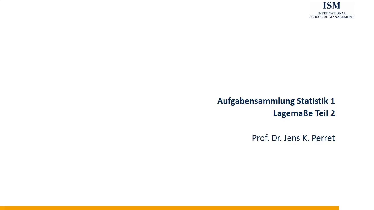 Lagema&szlig;e unklassierter Daten - &Uuml;bungsaufgabe 02