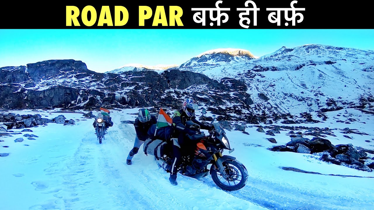 [ep 05] TOUGHEST SNOW RIDE of my LIFE (-15°) | ZERO POINT NORTH SIKKIM | LACHEN TO LACHUNG