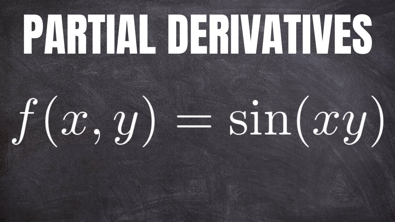 Find the First Order Partial Derivatives of z = sin(xy)