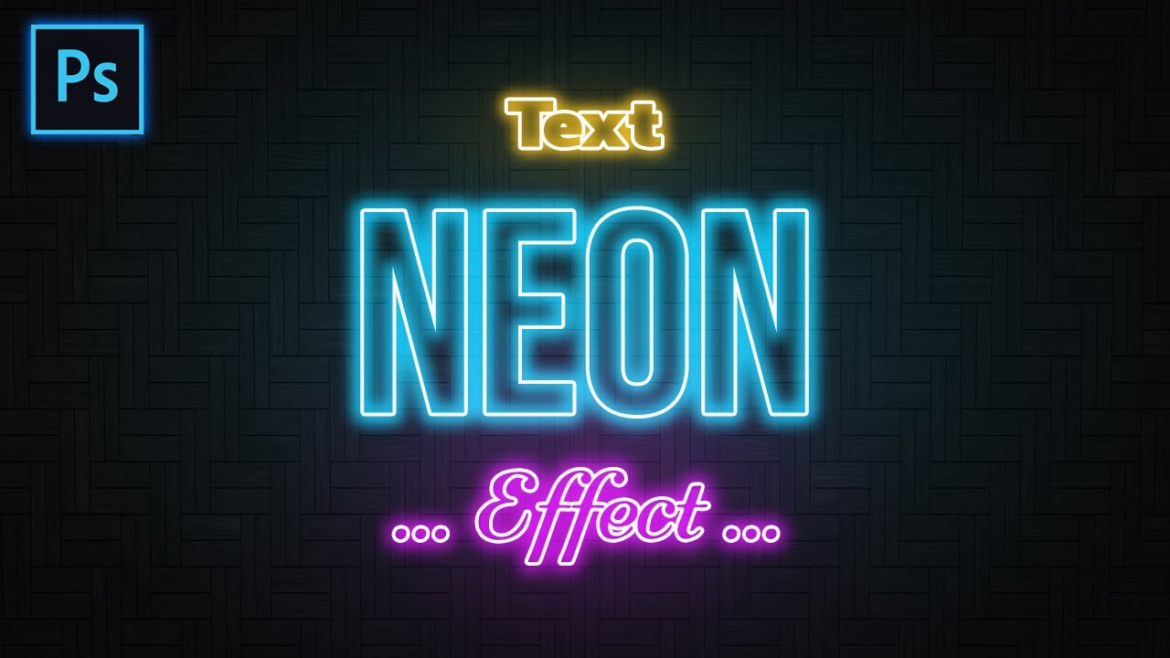 COMO CREAR TEXTO DE NEÓN con PHOTOSHOP