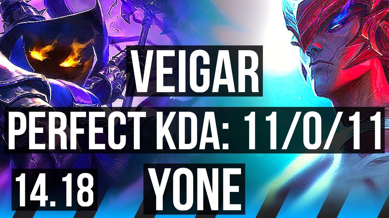 VEIGAR vs YONE (MID) | 11/0/11, Legendary | NA Master | 14.18
