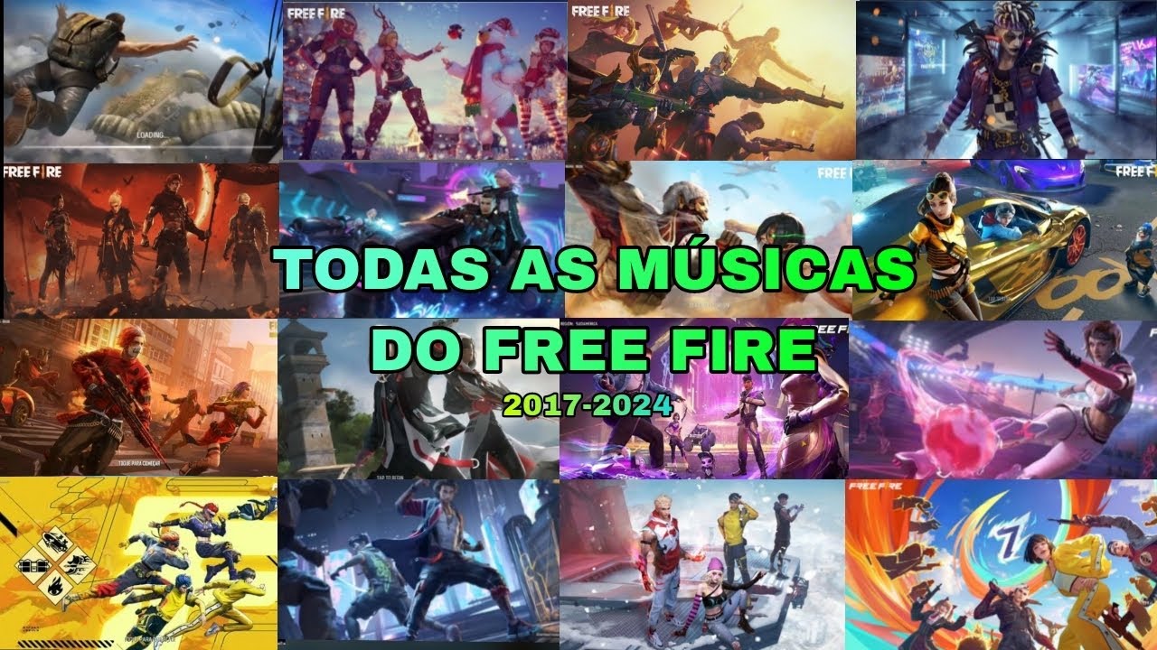 TODAS AS MÚSICAS DO FREE FIRE! 🔥(2017-2024)