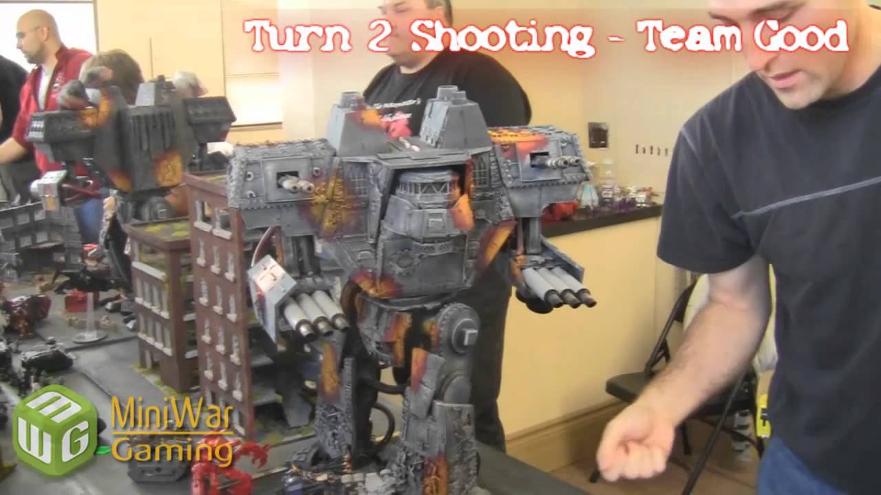 80,000 Point Apocalypse Battle Report - Turn 2 Team Good