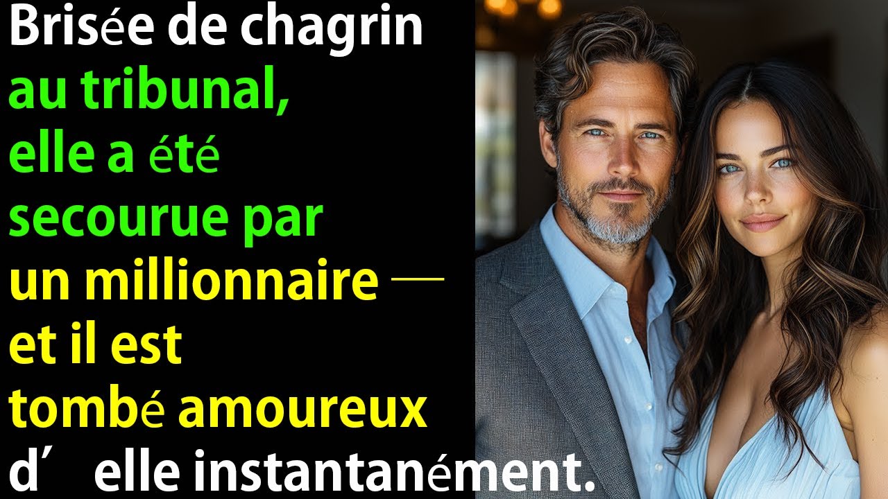 Brisée au tribunal, elle est secourue par un millionnaire — qui tombe amoureux d’elle instantanément