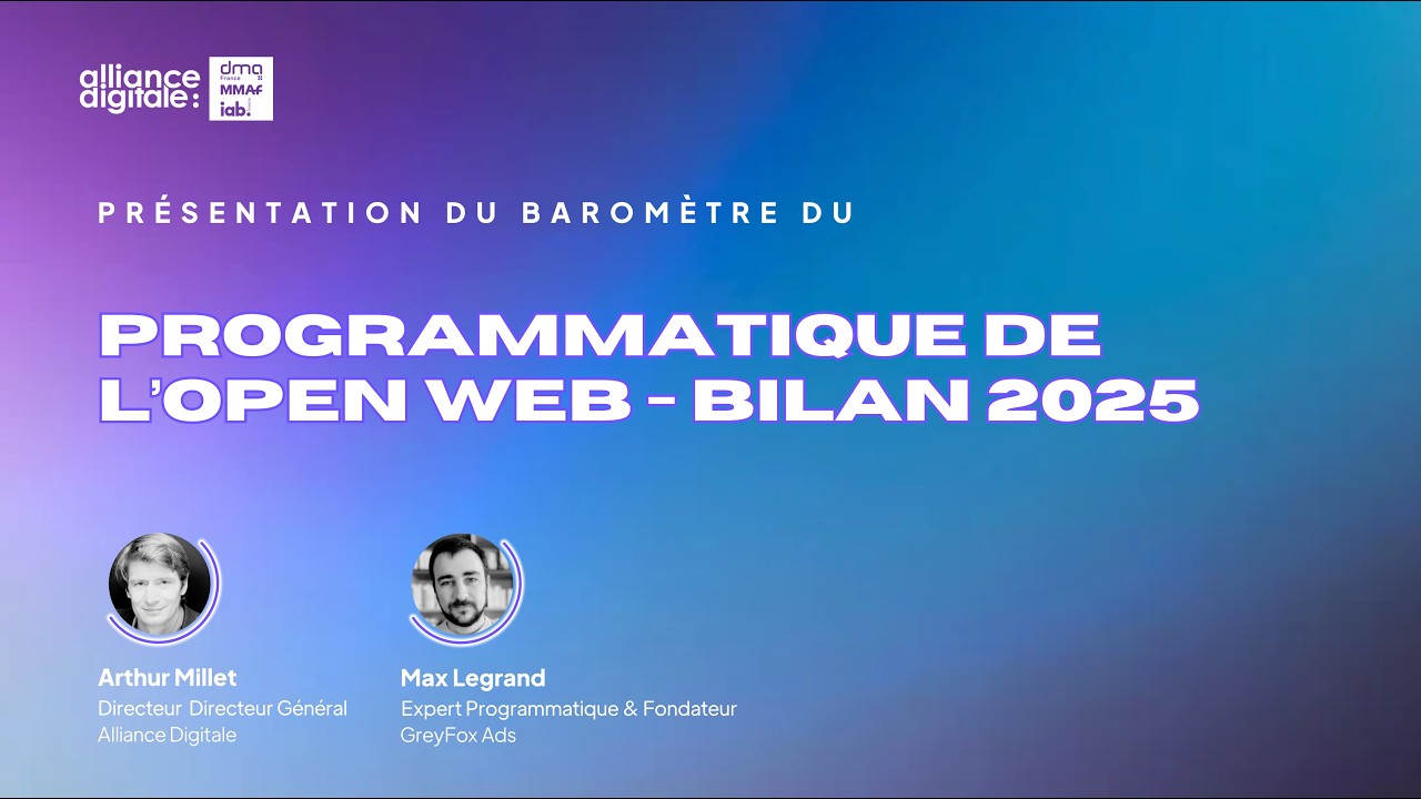 Présentation du Baromètre du Programmatique de l’Openweb – Bilan 2025