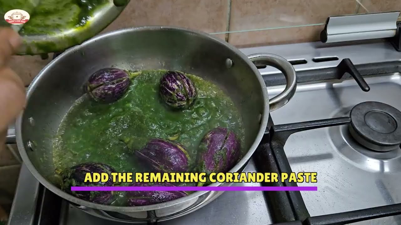 VANKAYA KOTHIMERA KARAM KOORA/BRINJAL CORIANDER CURRY