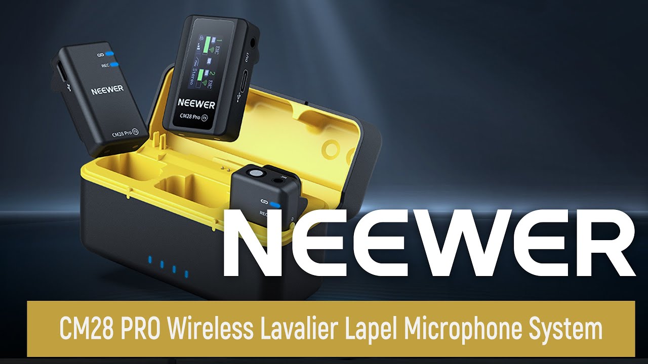 Introducing the NEEWER CM28 PRO Wireless Lavalier Lapel Microphone System