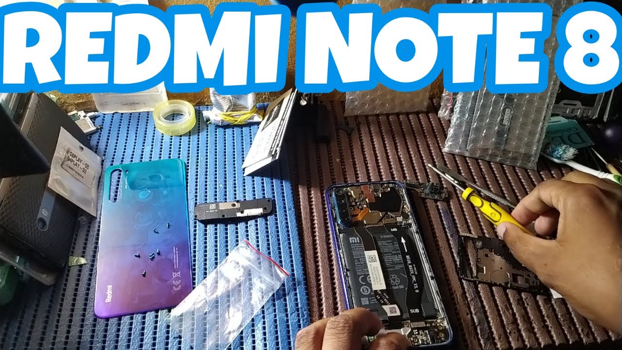 Troca do conector de carga, Redmi Note 8