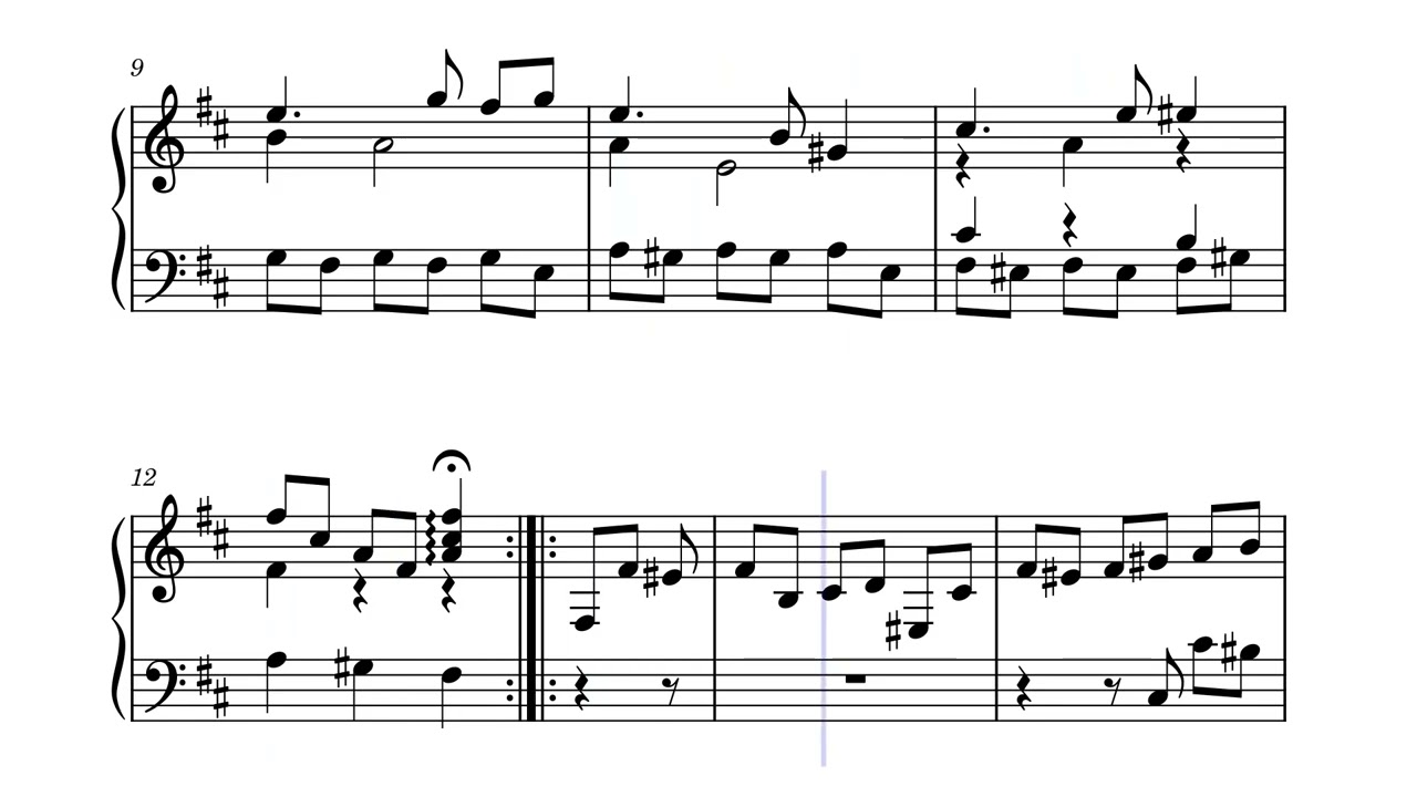 Baroque Suite for Keyboard no3 | Courante - Sovereignty - Sheet music