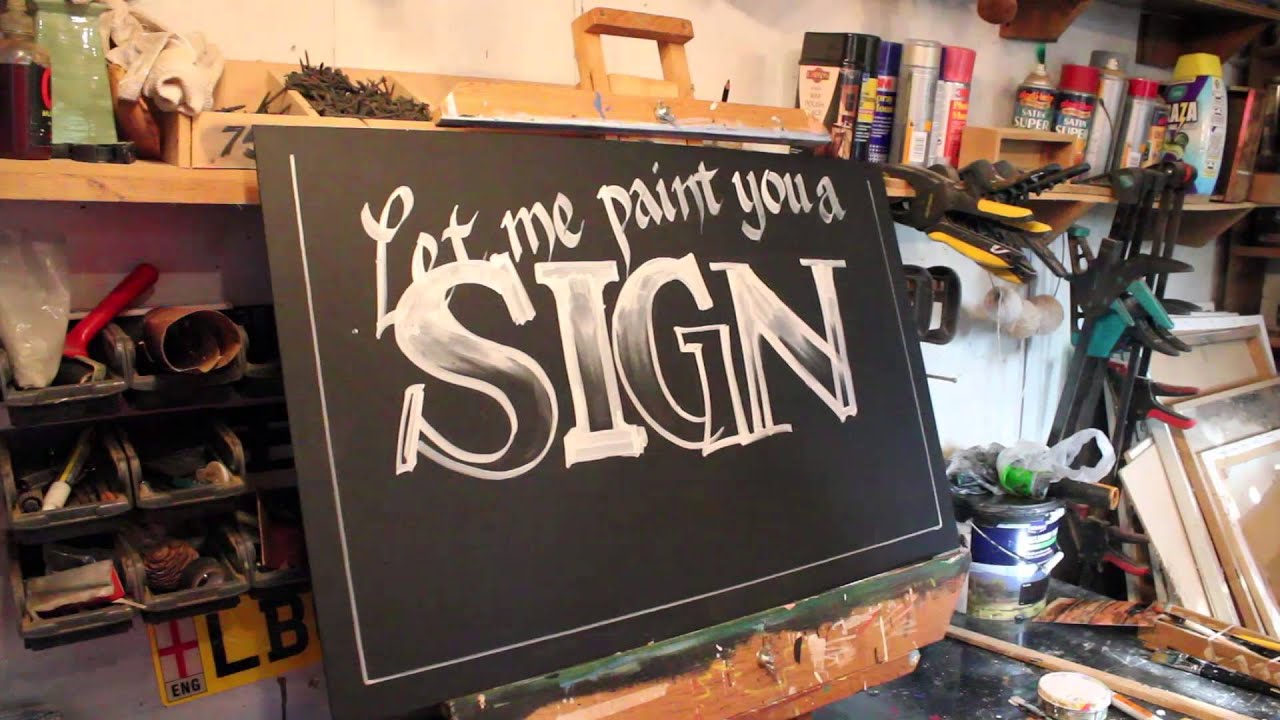 A Chalkboard Sign for you