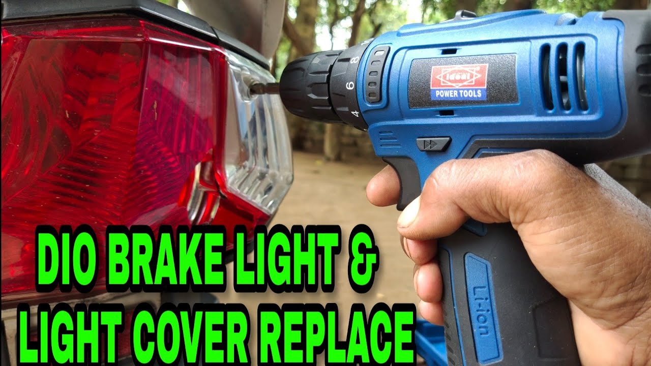 HONDA DIO  BRAKE LIGHT & BRAKE LIGHT COVER REPLACE