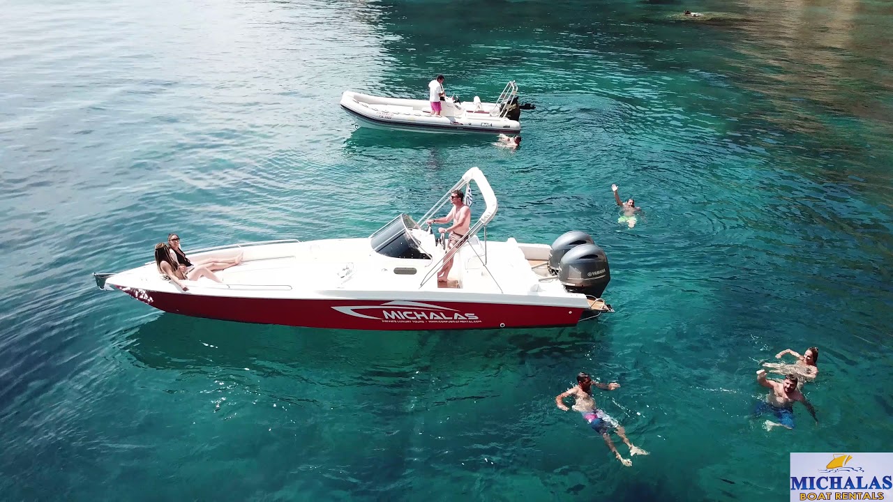 Corfu' Paliokastritsa Michalas Boat Rental 4k