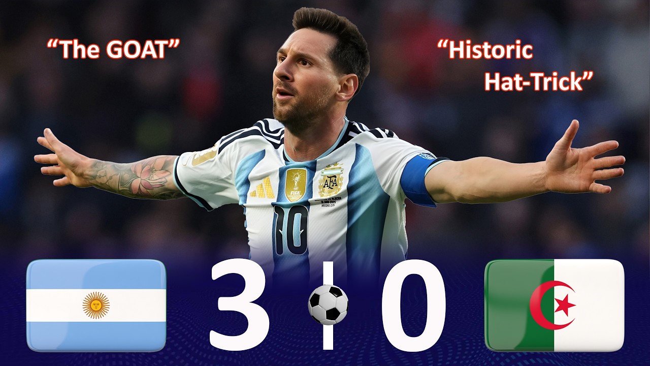Messi Scores a Stunning Hat-Trick and Makes World Cup History | FIFA World Cup 2026