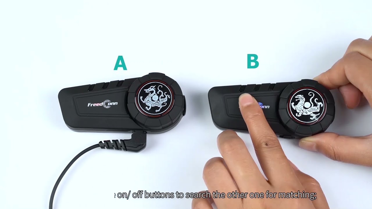 Motorbike bluetooth headset FreedConn KY Pro How to Pair 2pcs