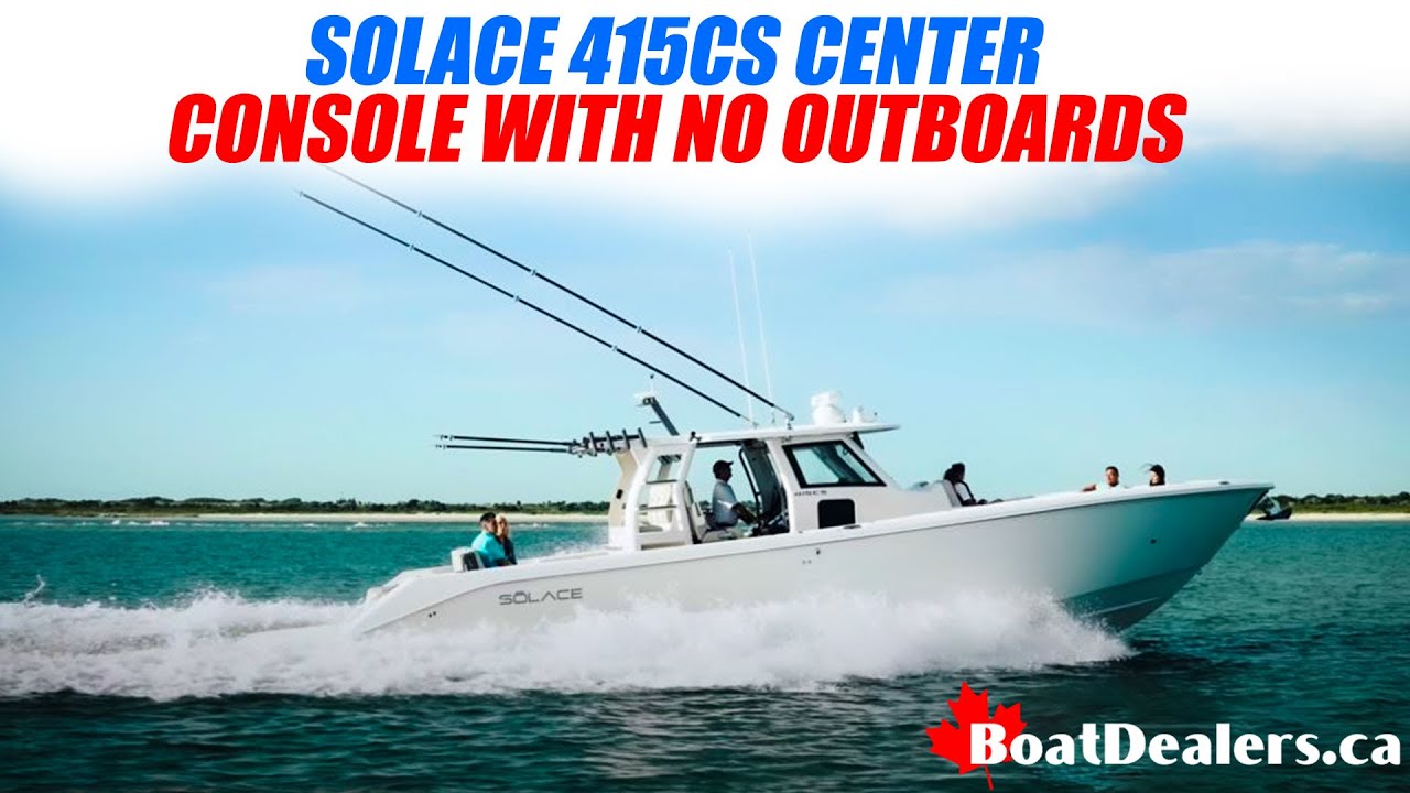 SOLACE 415CS Center Console with NO Outboards - Powered by Volvo Penta Twin Inboard Aquamatic