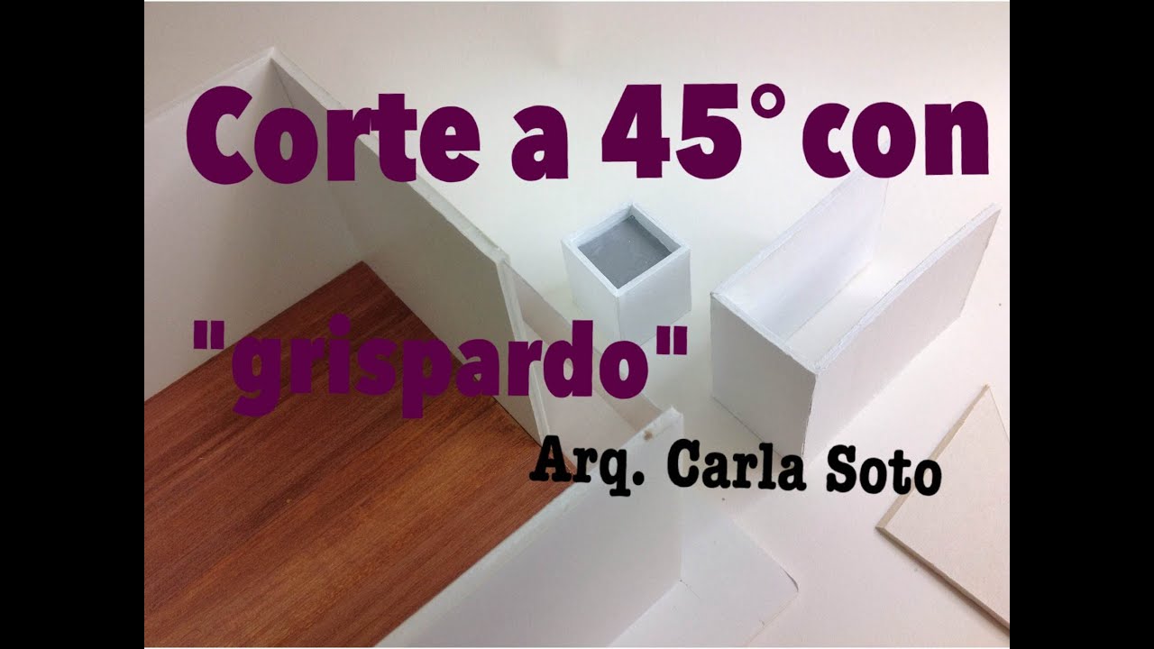 Cortes a 45° con gris pardo (batería)