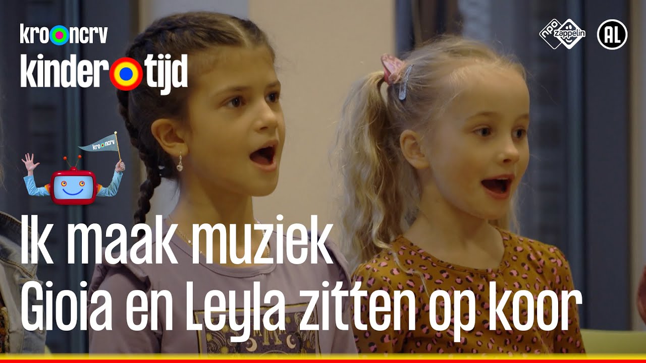 Gioia en Leyla zitten op koor | Ik maak muziek | Kindertijd KRO-NCRV
