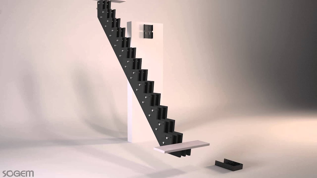 TRIAX - montage escalier en kit droit - SOGEM