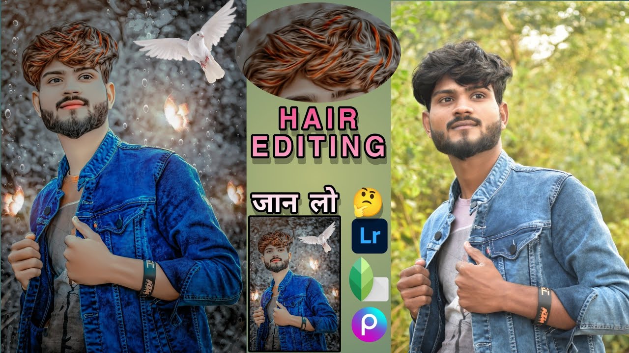 Hair Editing And Hair Colour Full Editing New Tricks 🤪 Creative Hair जल्दी देखो how to make hair