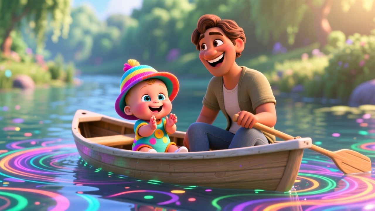 Row Row Your Boats | Classic Nursery Rhyme for Toddlers | Fun Learning Song