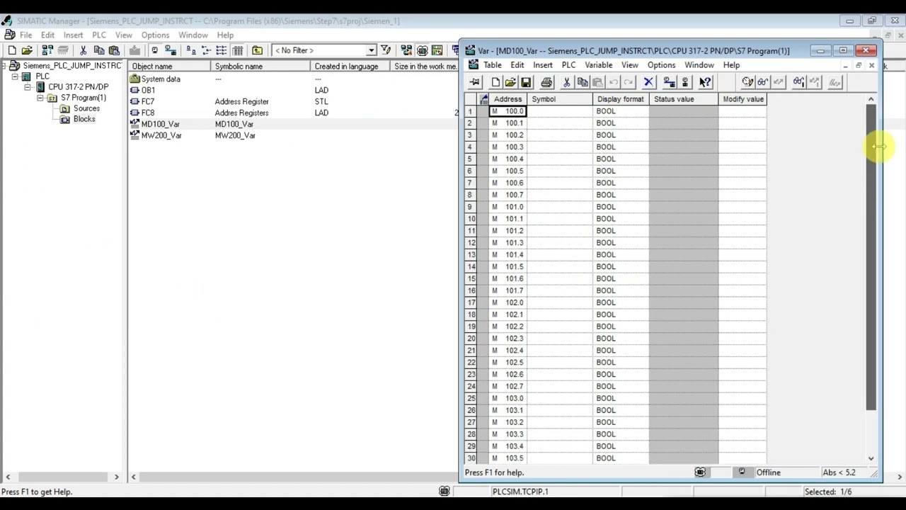 Address Registers and Pointers in S7 300 PLC Part 1