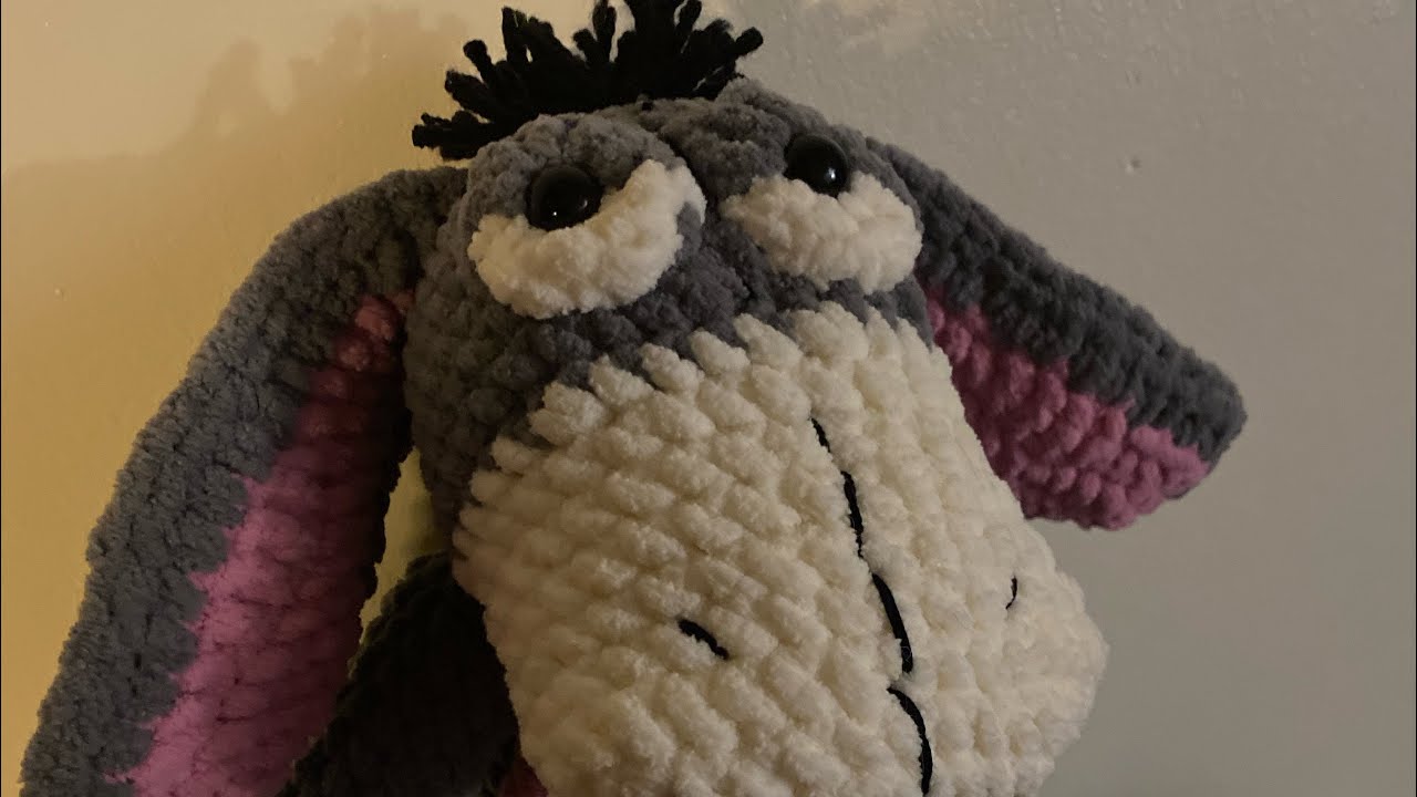 Oh Bother…… it’s Eeyore.   #amigurumi #crochet #amigurumiaddict #crochettoys #eeyore  #Poohfan
