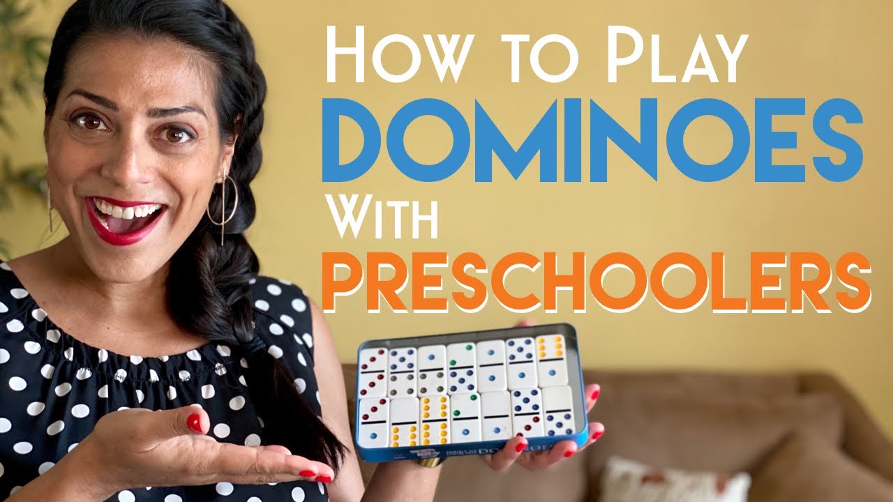 HOW TO PLAY DOMINOES WITH PRESCHOOLERS | Counting & Drawing Activities to Teach Kids | Classic Games