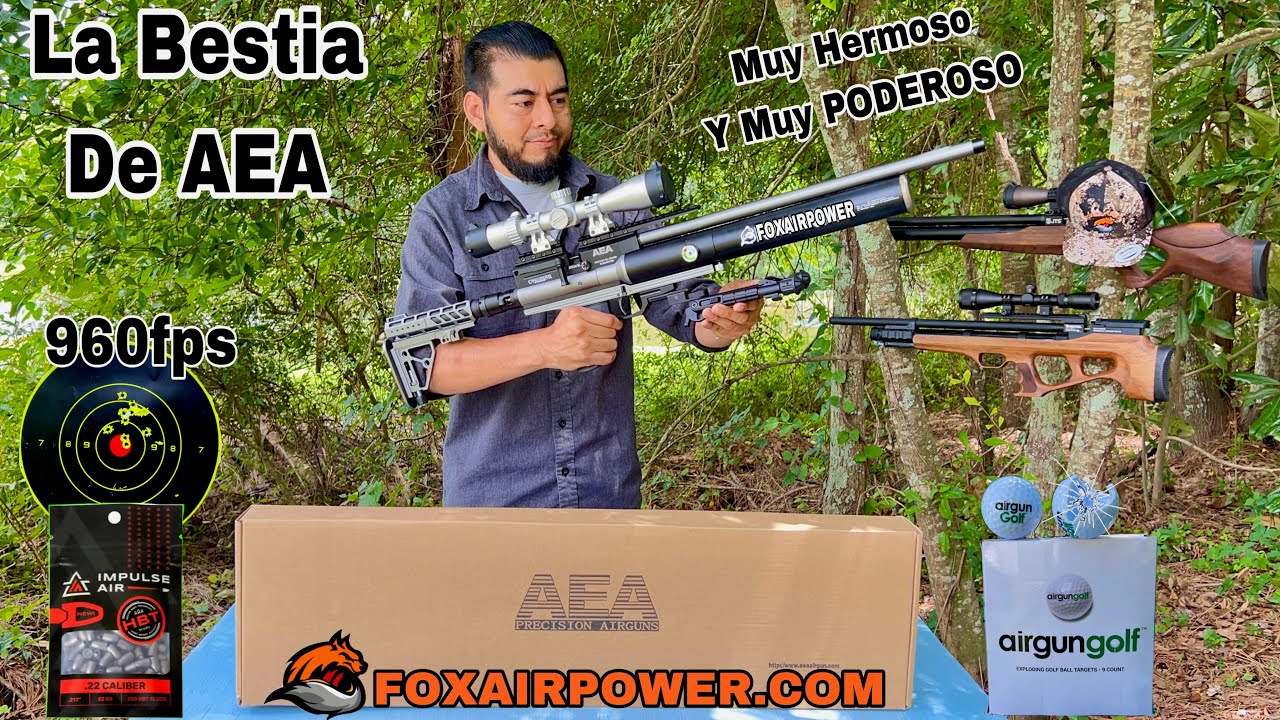 AEA Challenger Pro .22 Un Monstruo De PCP(Español Latino   #airrifles #pcp