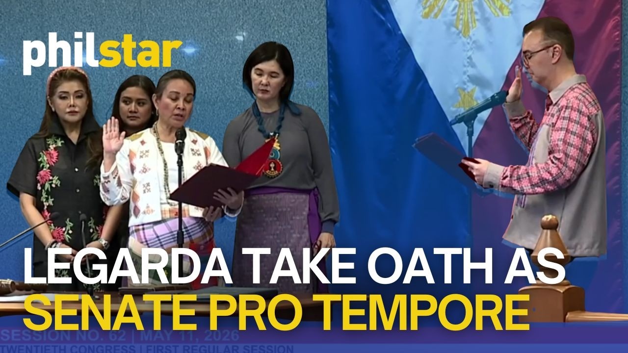 Senator Alan Peter Cayetano nanumpa bilang Senate President