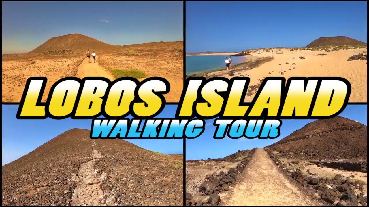LOBOS ISLAND Walking Tour || Isla de Lobos - Fuerteventura - Canary Islands (4k)