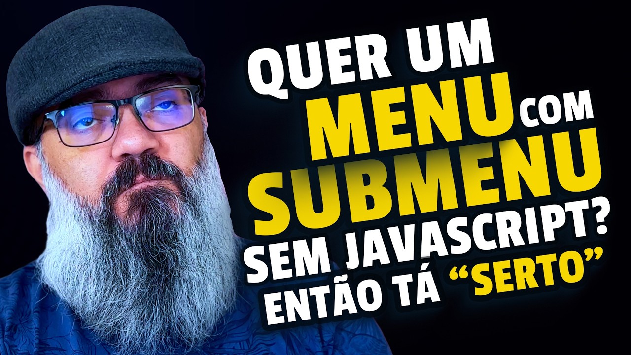 Menu de navega&ccedil;&atilde;o sem JAVASCRIPT (s&oacute; HTML e CSS) &eacute; POSS&Iacute;VEL?