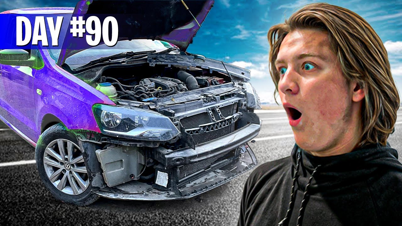 I Got Into A CAR CRASH!? (365 Day Survival Challenge)