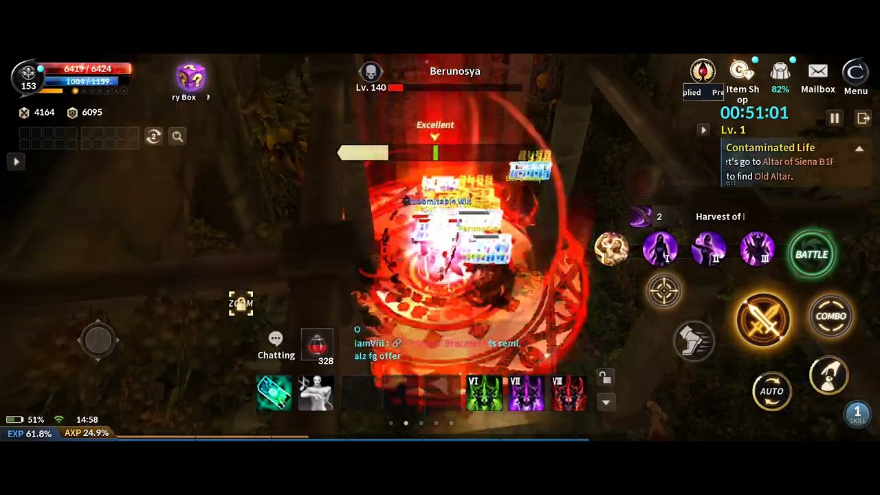Cabal Mobile Altar Of Siena B1F Solo Dark Mage