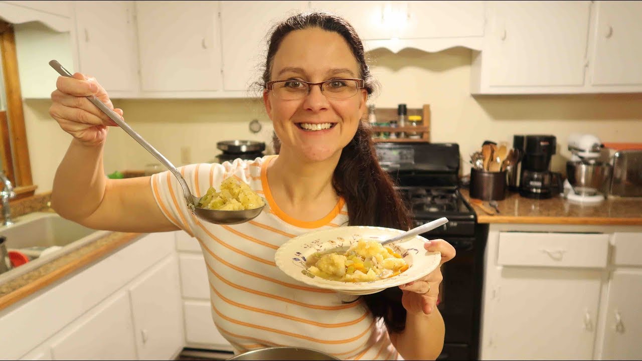 Don't Waste the BONES!! 3 Meals, 1 Chicken! #2 Chicken Dumpling Soup