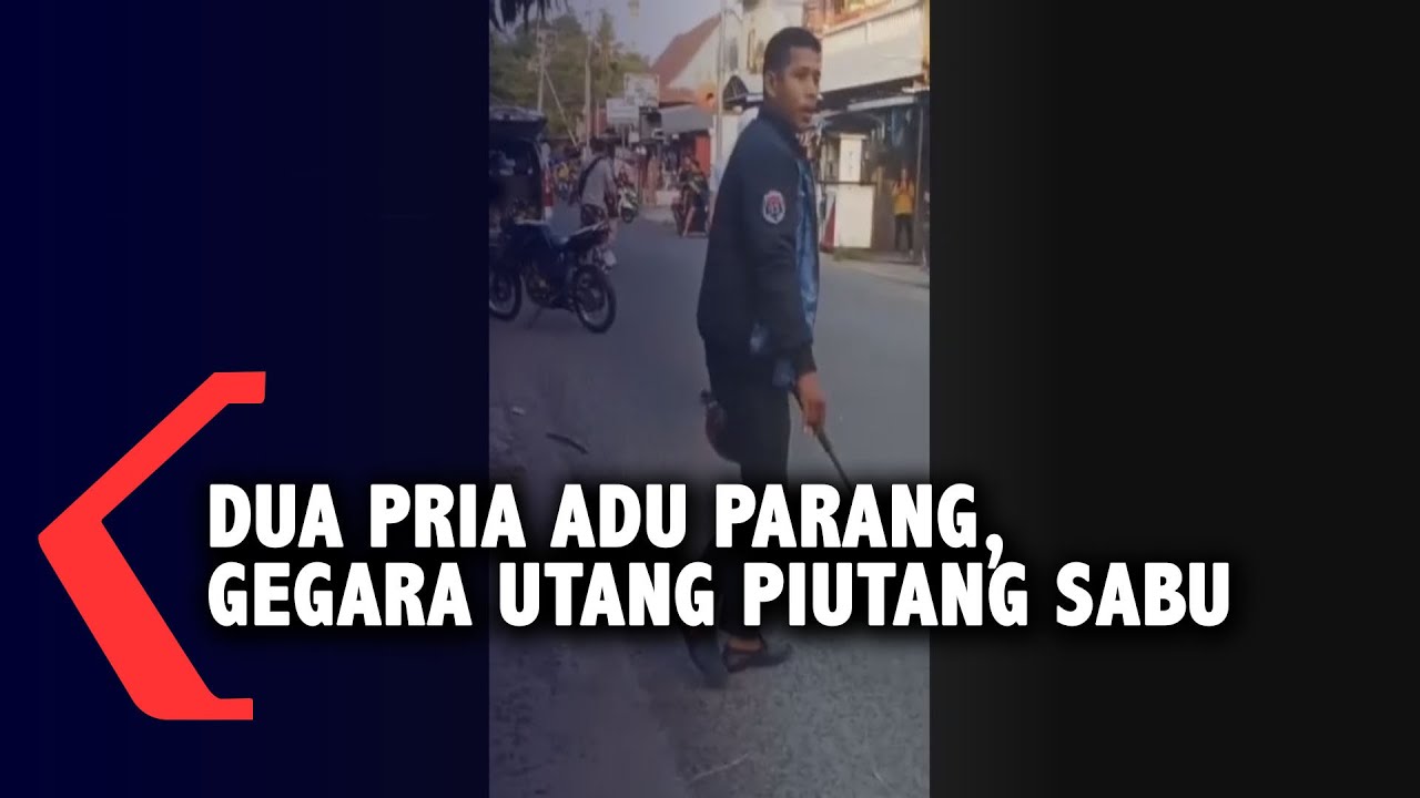 Dua Pria Adu Parang, Gegara Utang Piutang Sabu