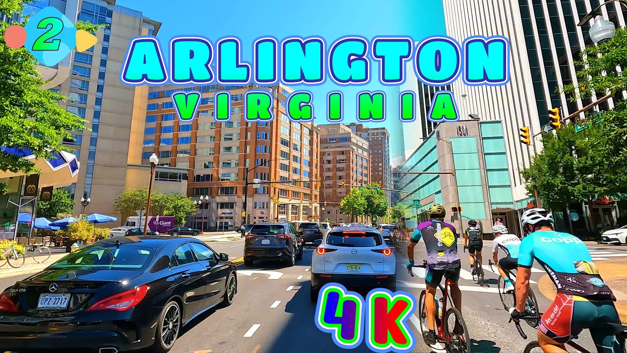 Arlington Drive in the Morning Part 2/2, Virginia USA 4K - UHD