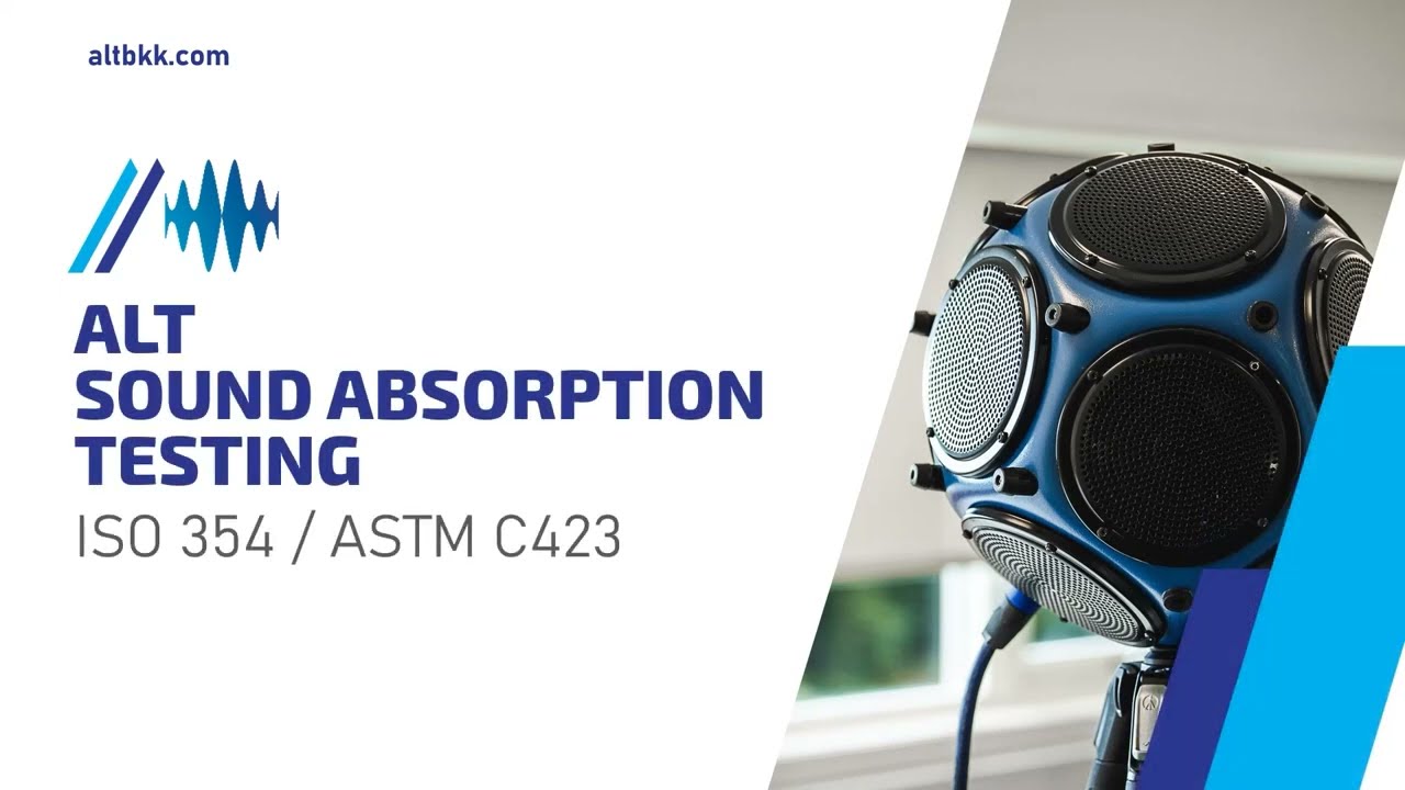 Sound Absorption measurements in reverberation chambers ISO354 and ASTM C432