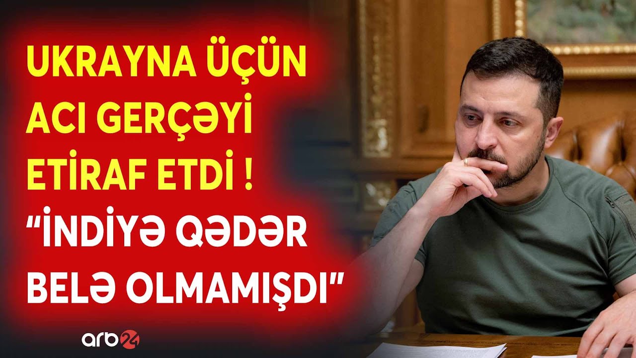 SON DƏQİQƏ! Rusiyanın hücumu Zelenskini ÇARƏSİZ QOYDU: Ukrayna üçün ACI GERÇƏYİ ETİRAF ETDİ - CANLI