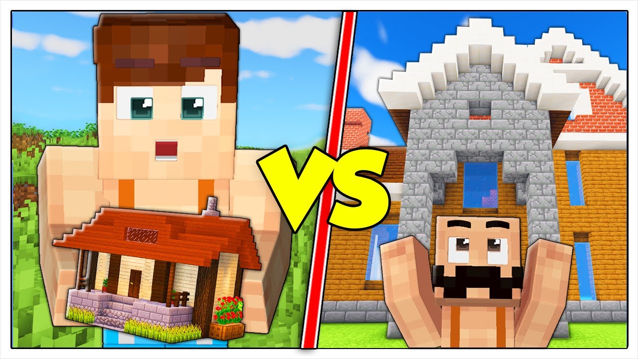 MINI CASA CONTRO CASA GIGANTE! - Minecraft ITA