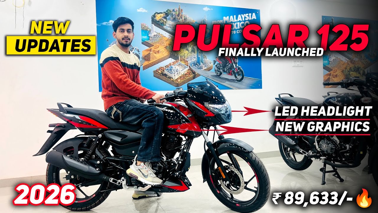 Bajaj Pulsar 125 2026 New Model 🔥 LED Headlamp, New Graphics | Full Review
