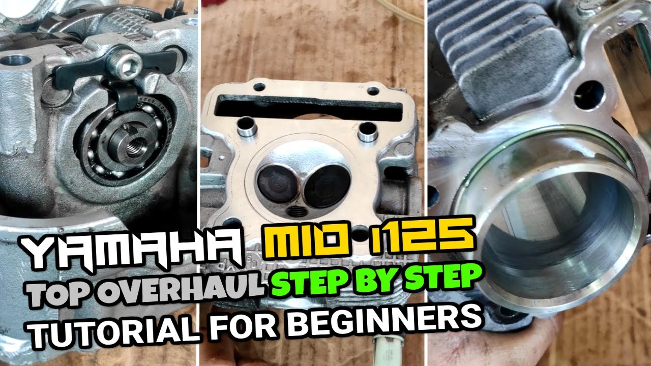 Paano mag TOP OVERHAUL ng YAMAHA MIO i125 | Top Overhaul Tutorial Yamaha Mio i125 | Engine Refresh