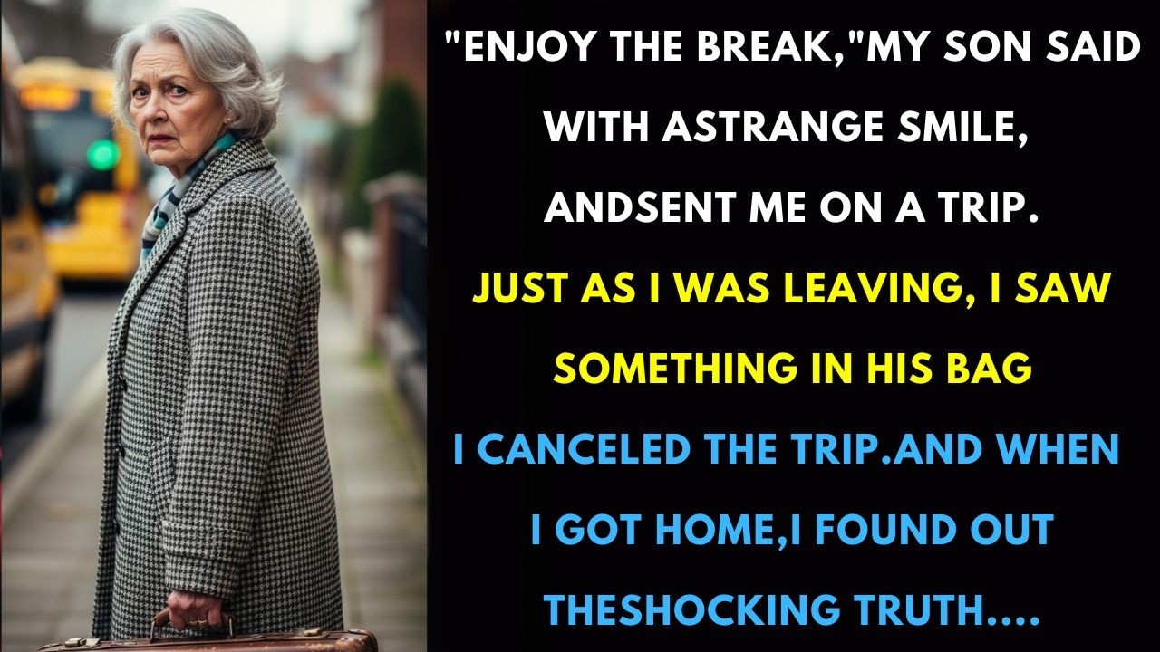 “Enjoy the break,” my son said with a strange smile and now I realize the SHOCKING truth.
