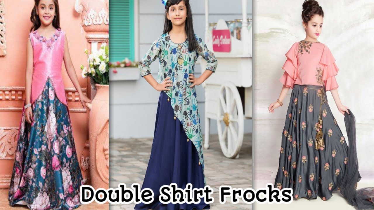 Very Beautiful Double Shirt Frocks For Kids | Sharifa fashion
