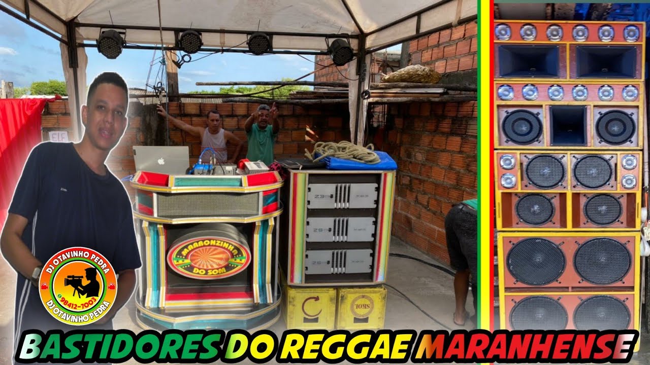 Bastidores do reggae do Maranhão(montagem e teste da radiola)🇯🇲🔊
