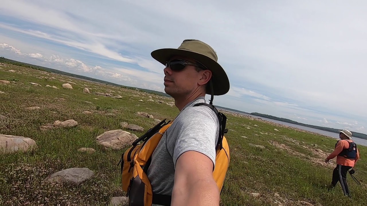 Backcountry camping on Lake Rossignol. The largest lake in Nova Scotia