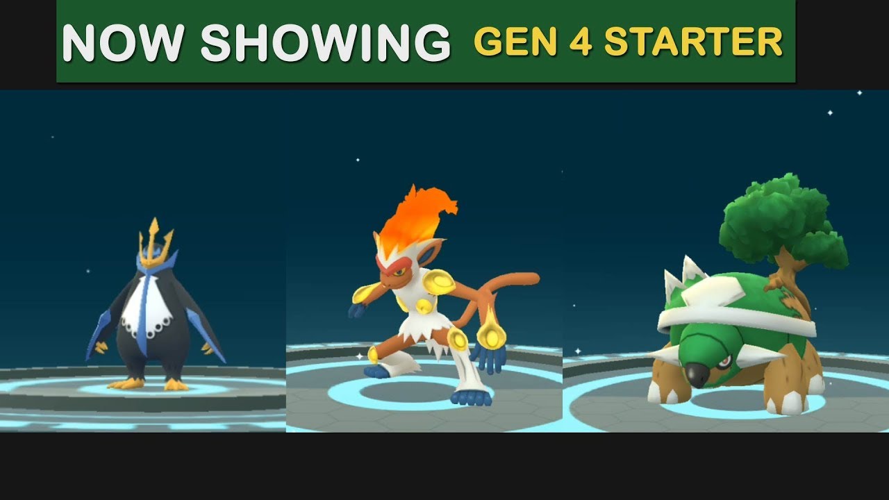 First Ever Gen 4 Starter Evolution Chimchar, Pilpup & Turtwig in Pokemon Go