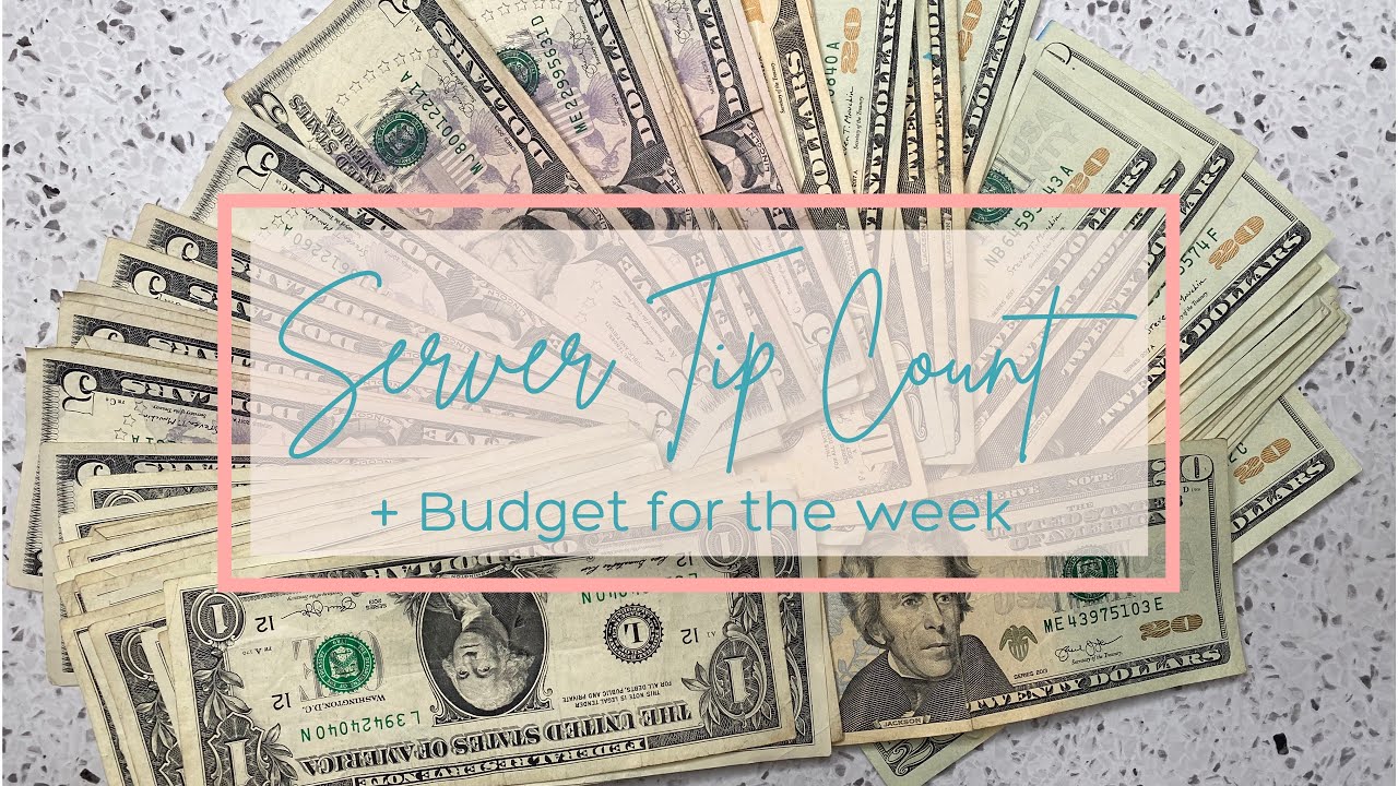 How Much I Make As A Server | Weekly Budget Set Up