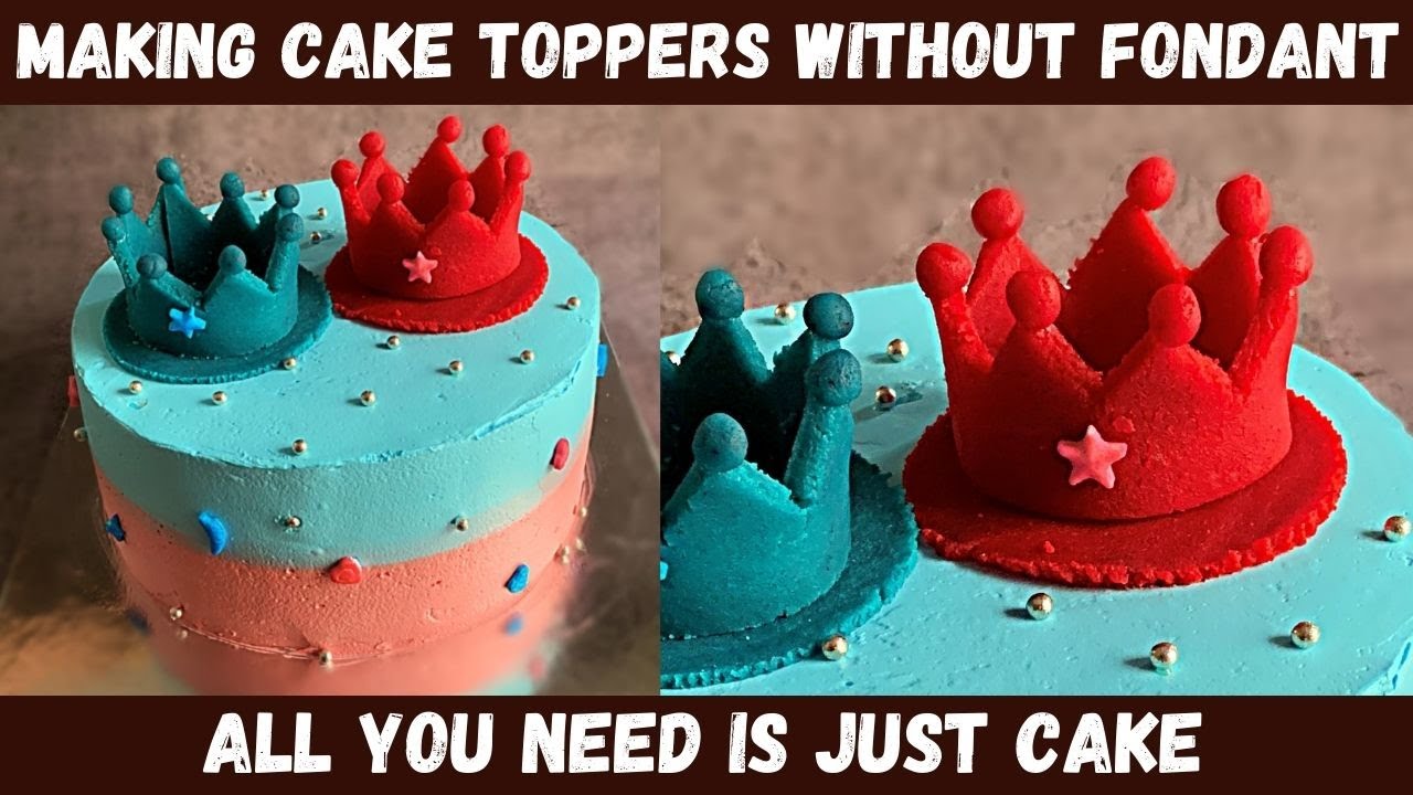 making cake toppers without fondant | homemade cake topper | தமிழ்