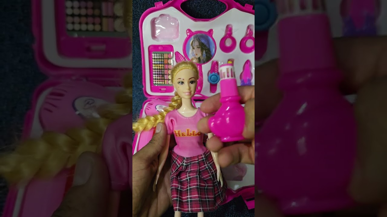 Barbie Doll Makeup Asmr Toys Playset #shorts #ytshorts #mytoyworld